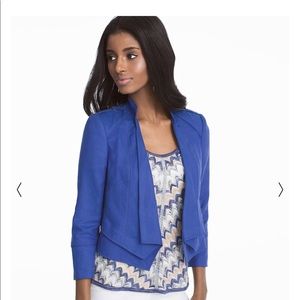 WhiteHouseBlackMarket Bracelet sleeve linen jacket